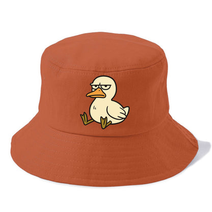 The Duck Judging Silently - Bucket Hat - Red