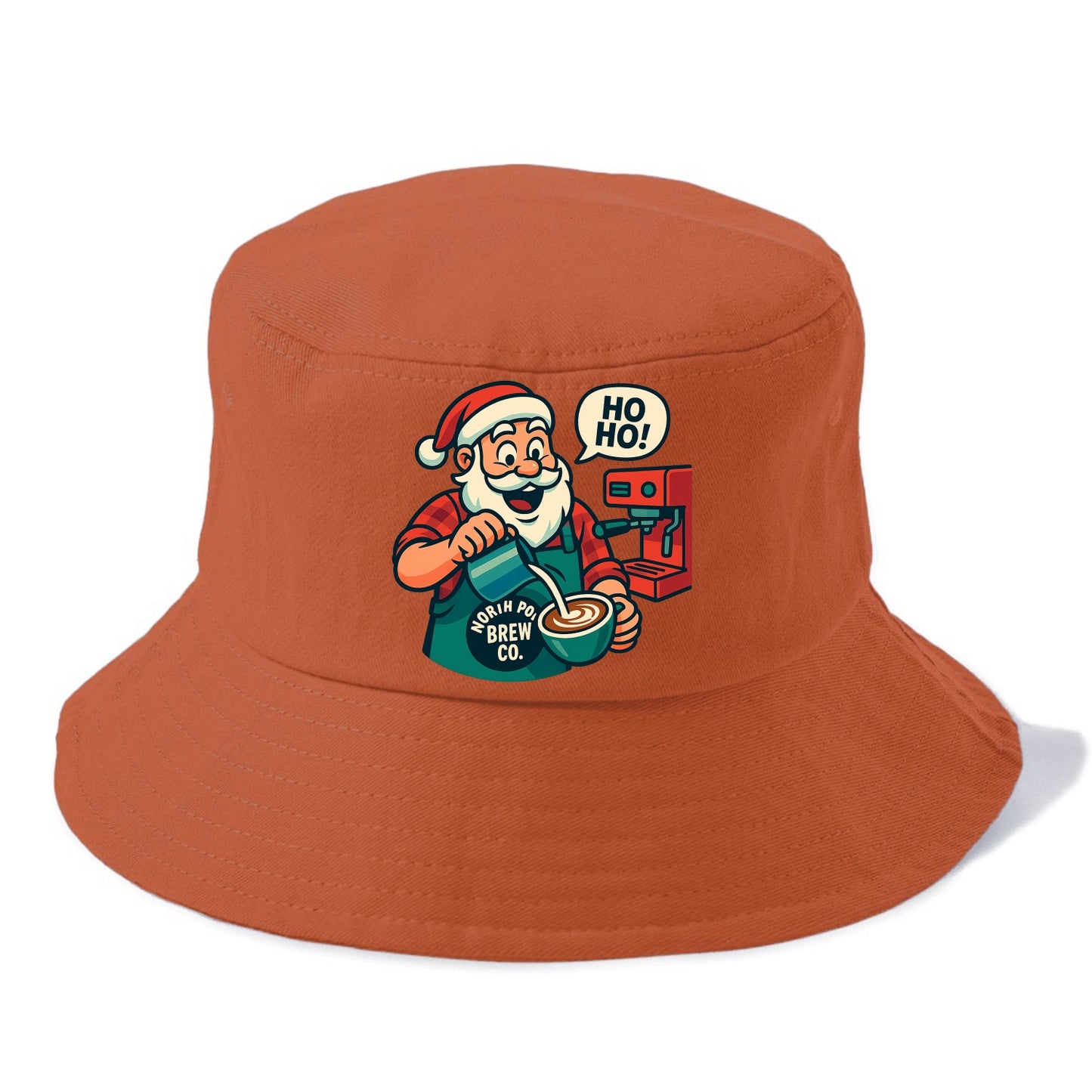 Santa Barista - Bucket Hat - Red