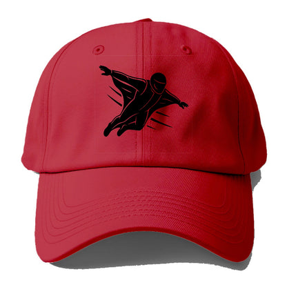 Wingsuit flyer gliding - Baseball Cap - Red