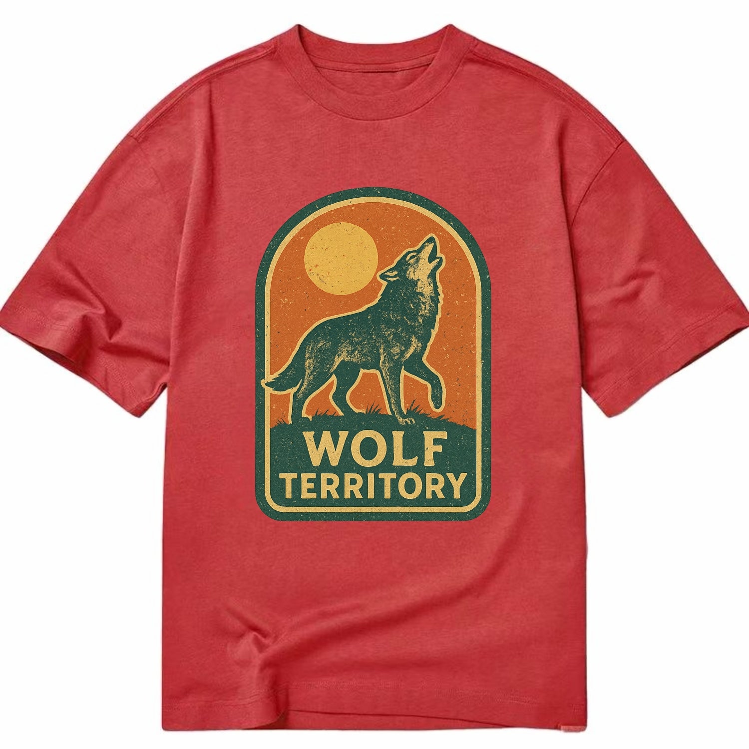 Wolf Territory Marking  - Classic T-shirt - Red