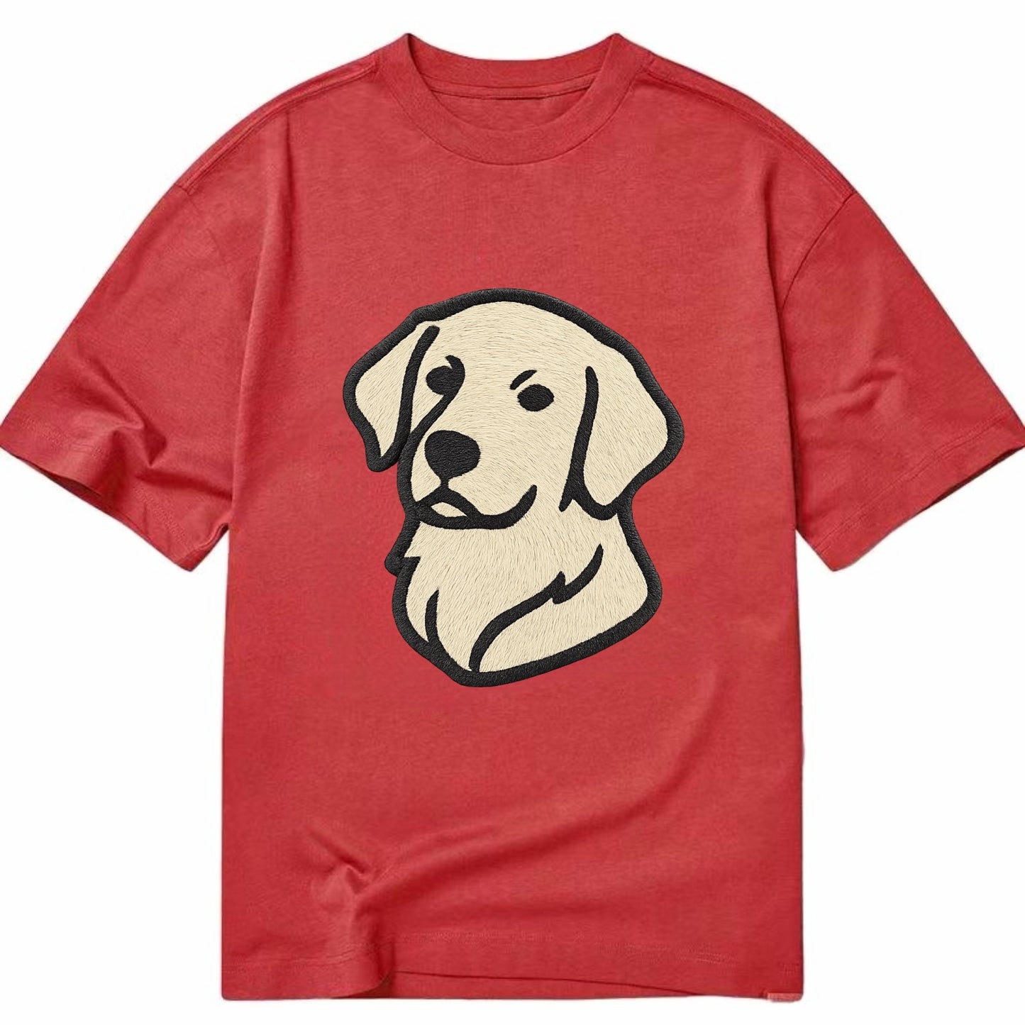 Golden Retriever - Head tilt curious pos Classic T-shirt - Red