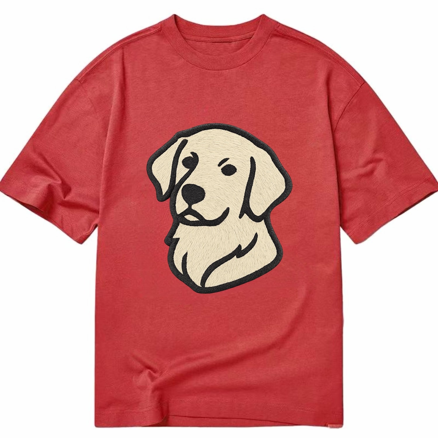Golden Retriever - Head tilt curious pos Classic T-shirt - Red