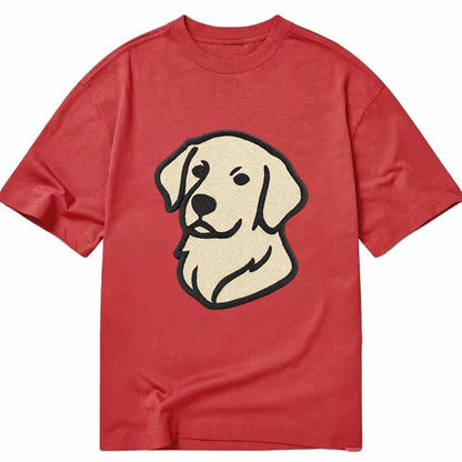 Golden Retriever - Head tilt curious pos Classic T-shirt - Red