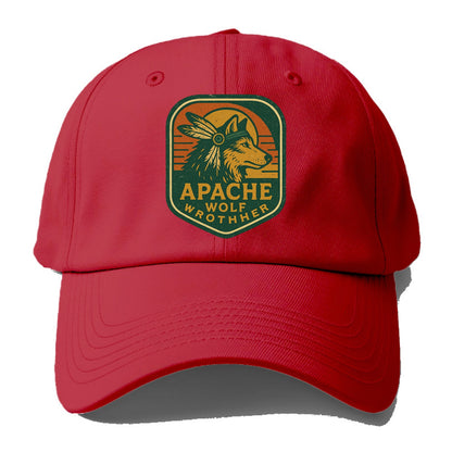 Apache Wolf Brother  - Baseball Cap - Red