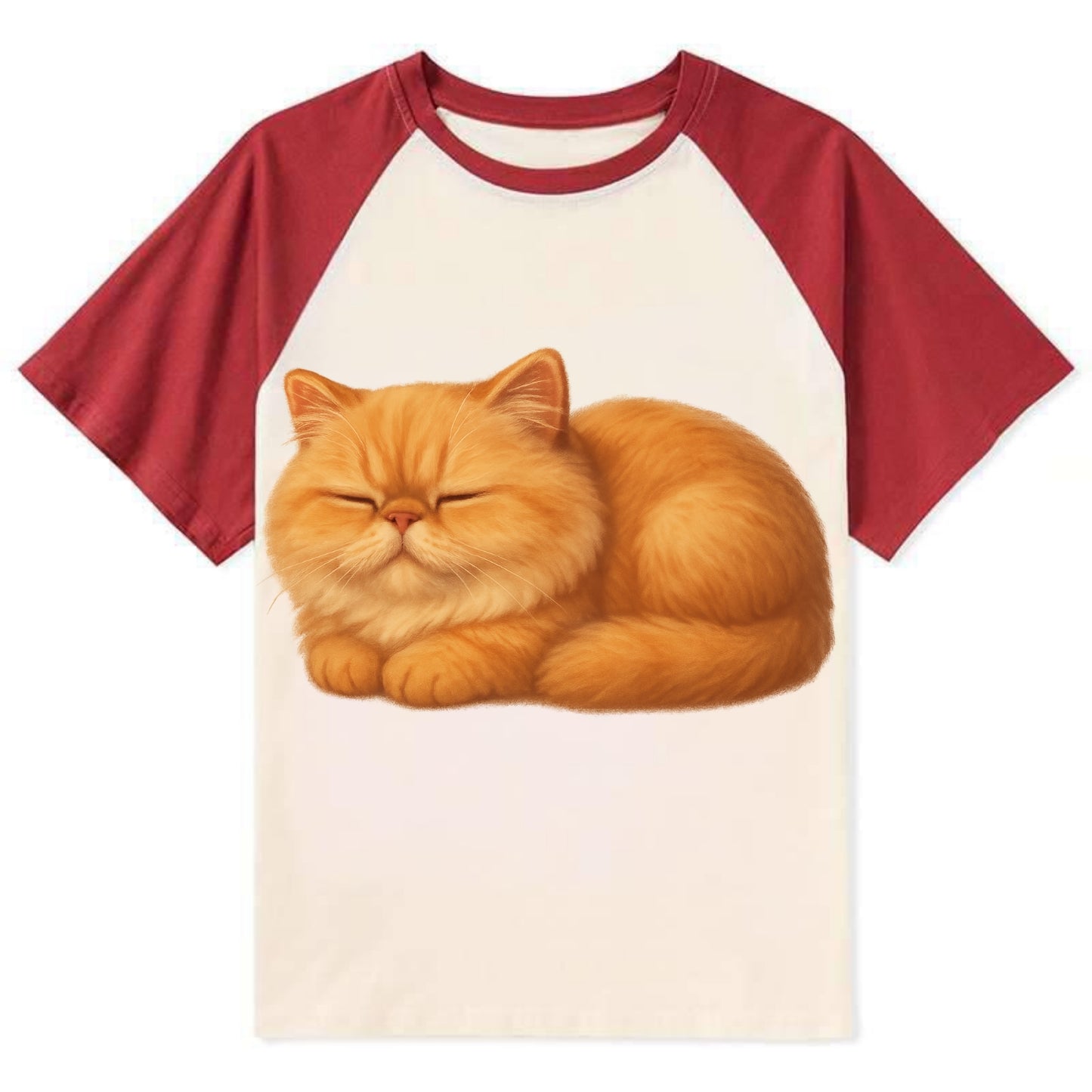 Napoleon  - Contrast Raglan T-shirt - Red