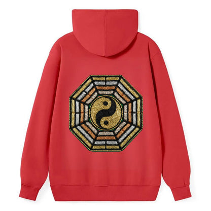 Bagua - Classic Pullover Hoodie - Red