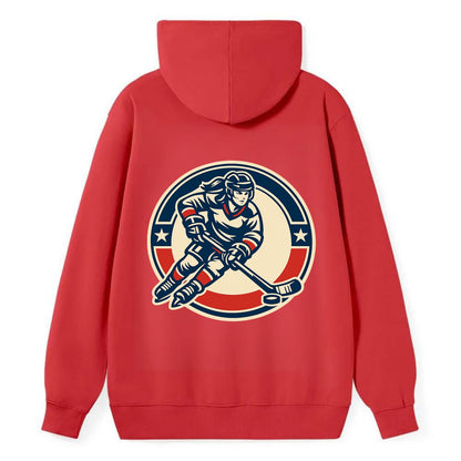 Fearless Ice Warrior - Classic Pullover Hoodie - Red