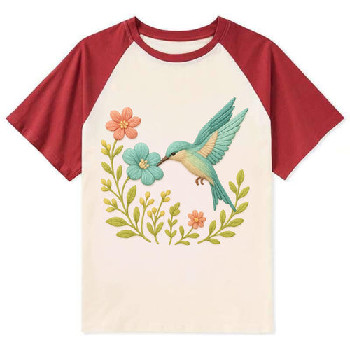 Mint Bee-Eater - Contrast Raglan T-shirt