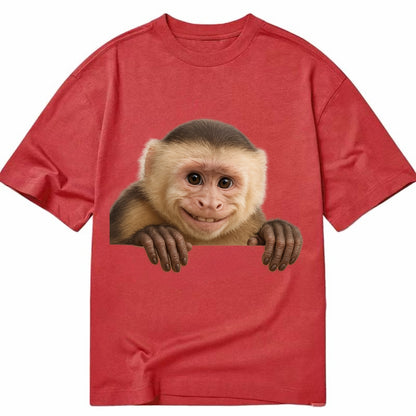 Capuchin Monkey  - Classic T-shirt - Red