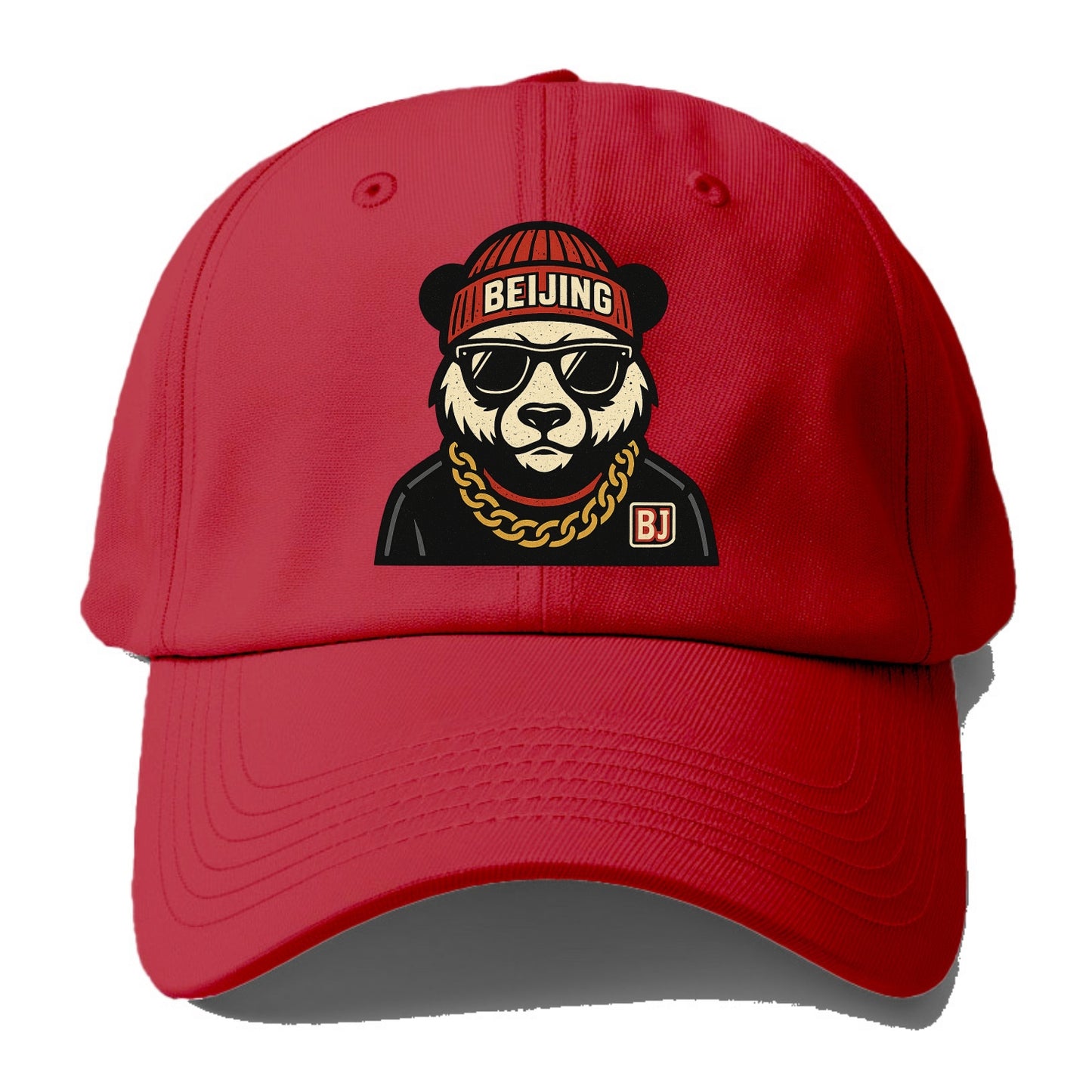 Beijing Panda - Baseball Cap - Red