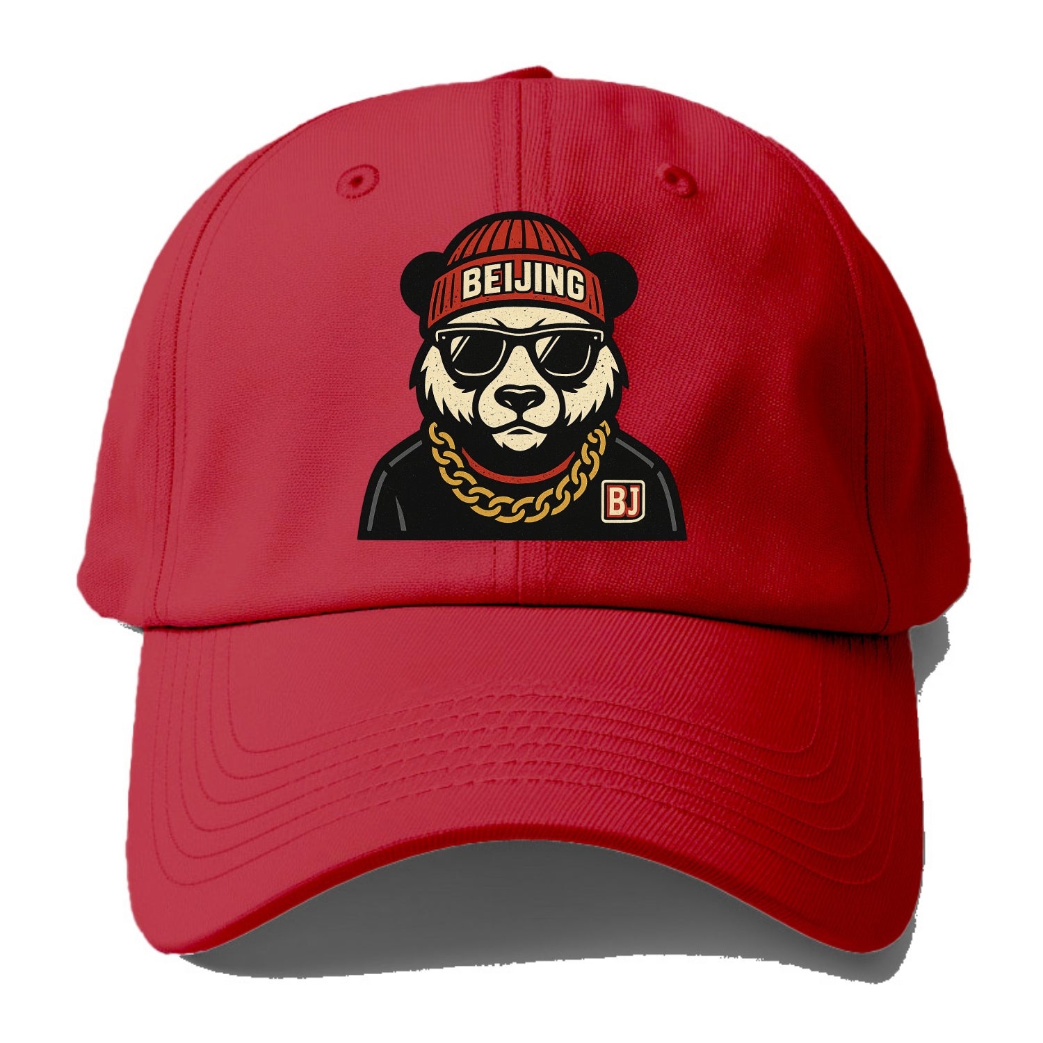Beijing Panda - Baseball Cap - Red