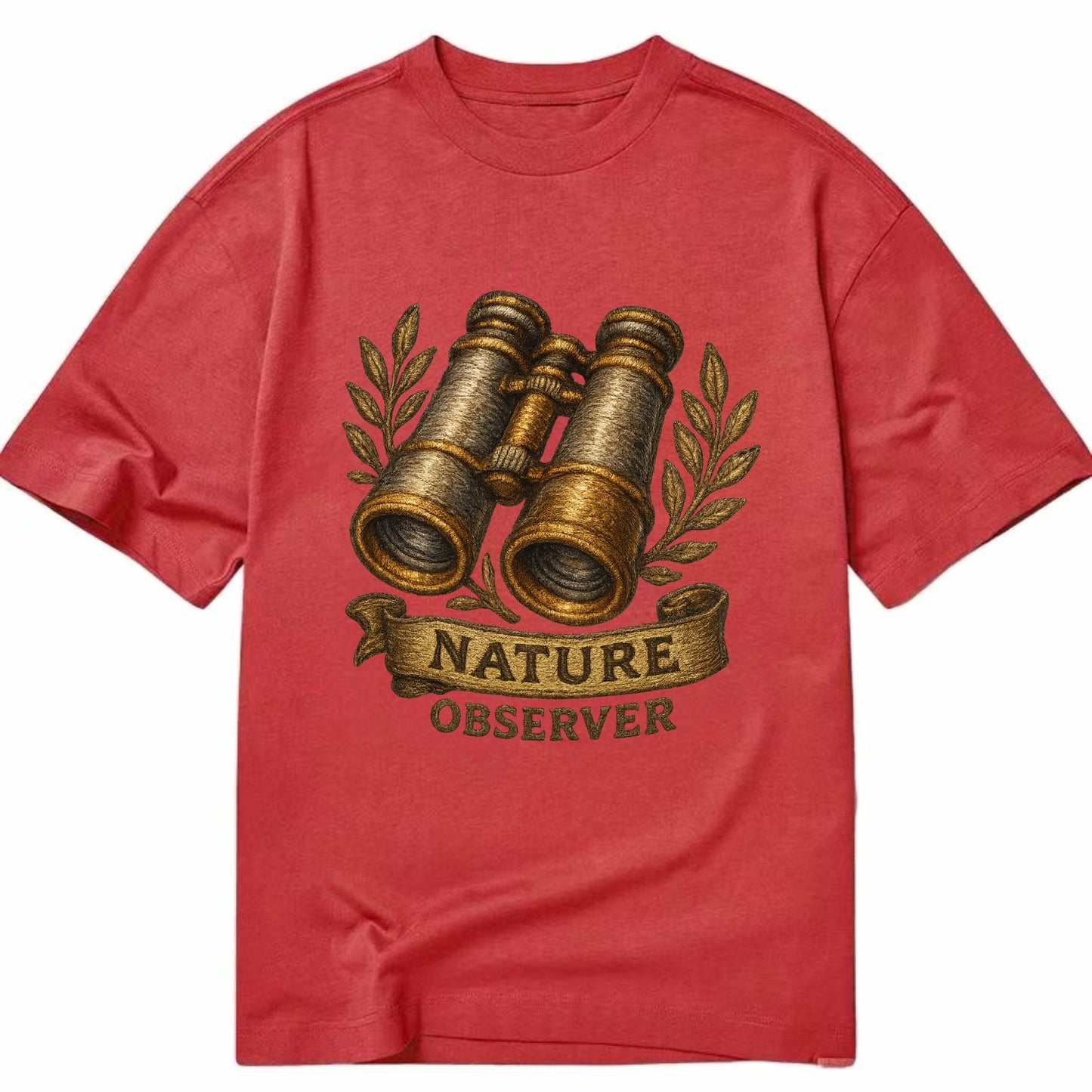 Binoculars for birdwatching - nature observer - Classic T-shirt - Red