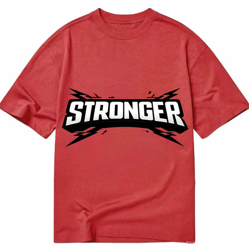Bold typography design - STRONGER - getting better, building power - Classic T-shirt