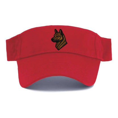 Kai Ken - Modern tiger dog logo with bol - Visor - Red