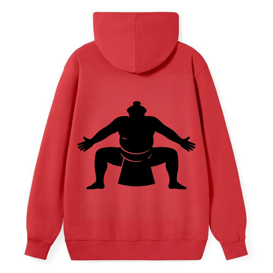 Japanese sumo wrestler ceremonial stance - Classic Pullover Hoodie - Red