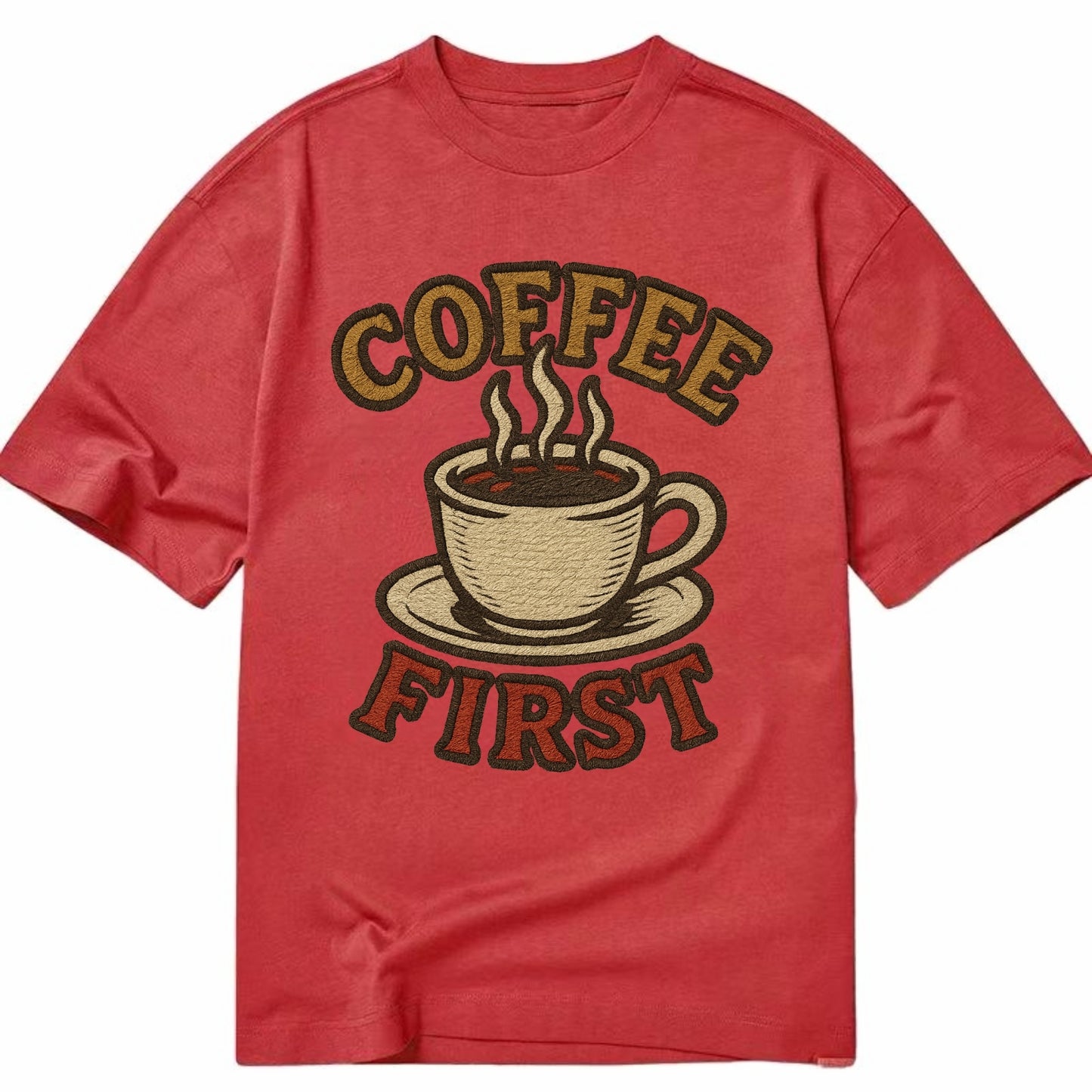 Coffee First  - Classic T-shirt - Red