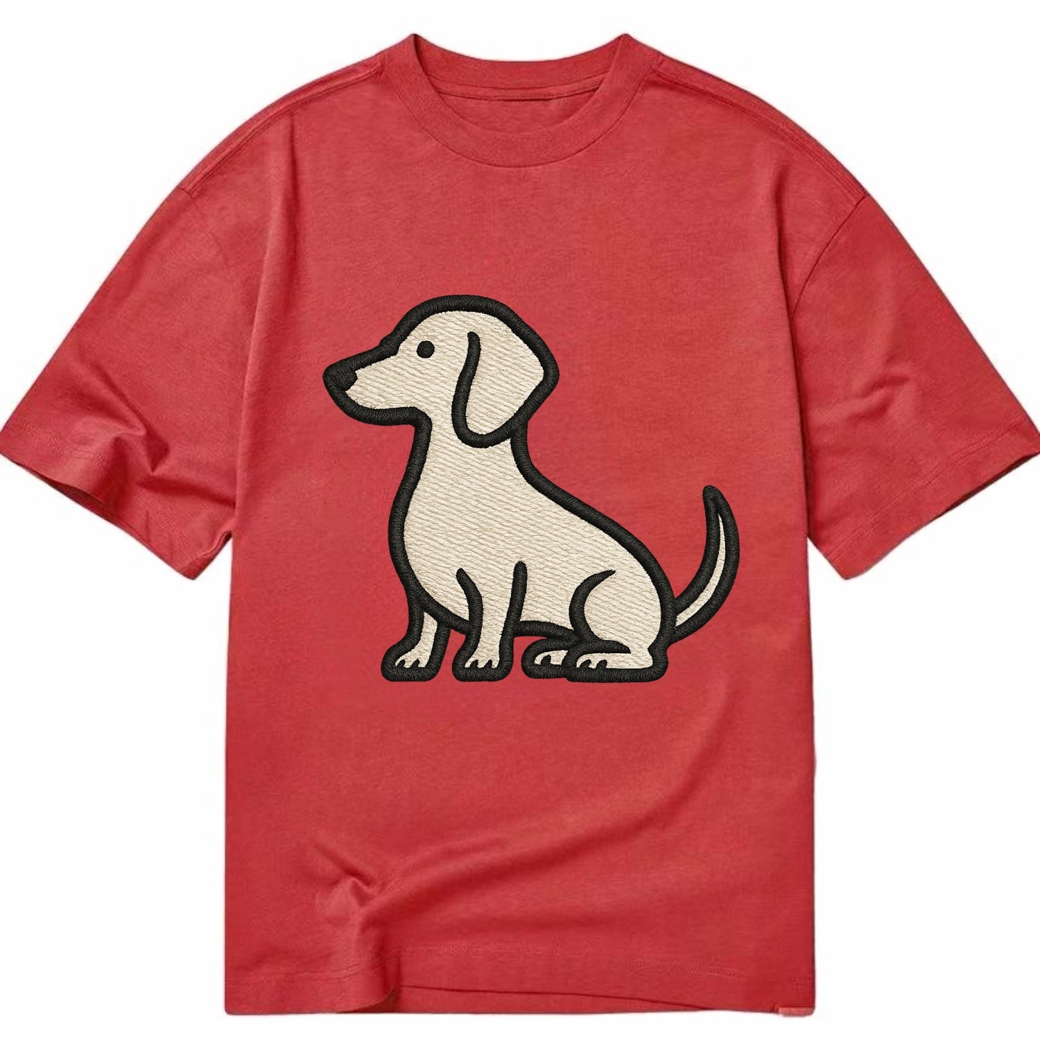 Dachshund - Long body profile view - Cla Classic T-shirt - Red