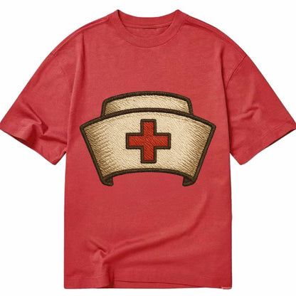 Nurse Cap  - Classic T-shirt - Red