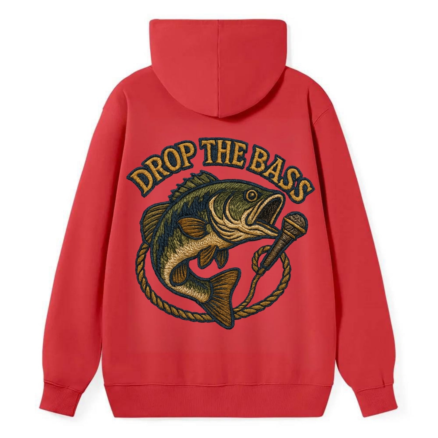 Drop The Bass  - Classic Pullover Hoodie - Red