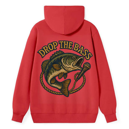 Drop The Bass  - Classic Pullover Hoodie - Red