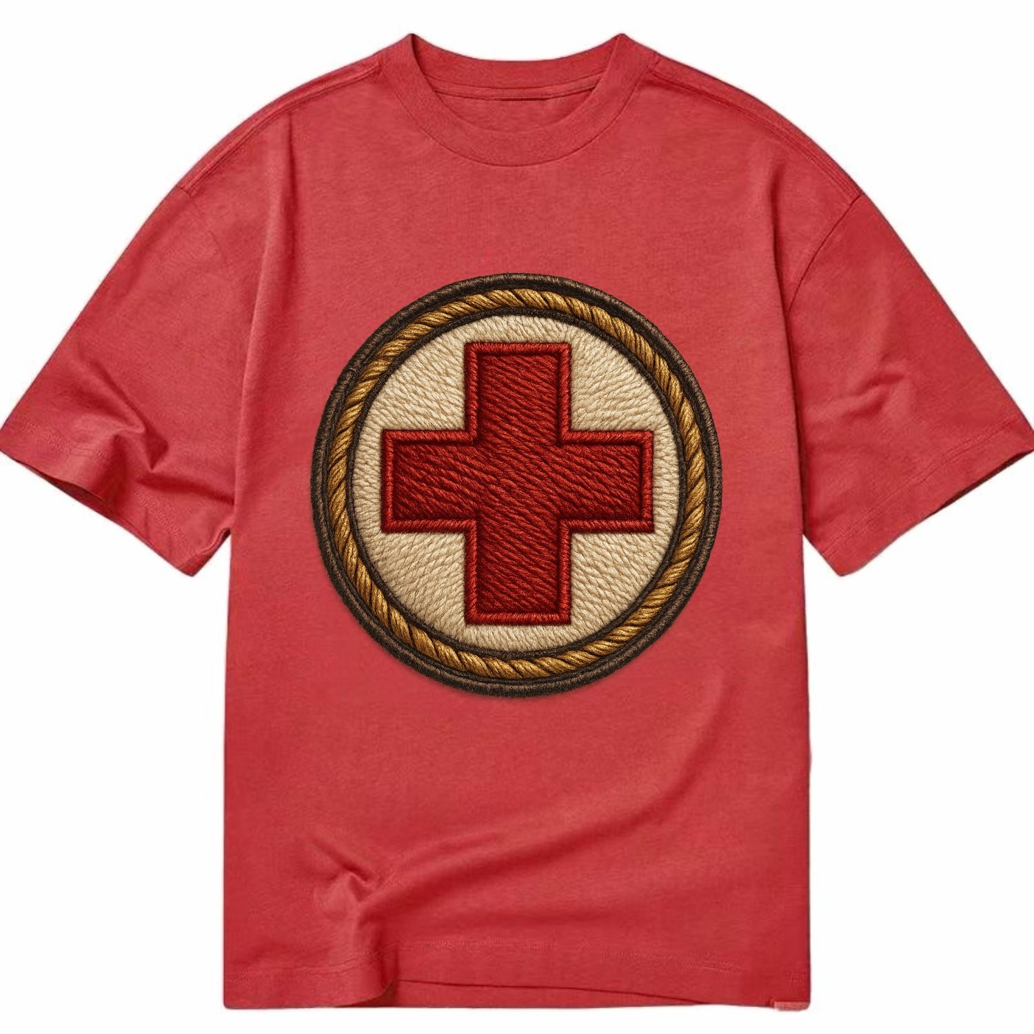 Medical Cross  - Classic T-shirt - Red