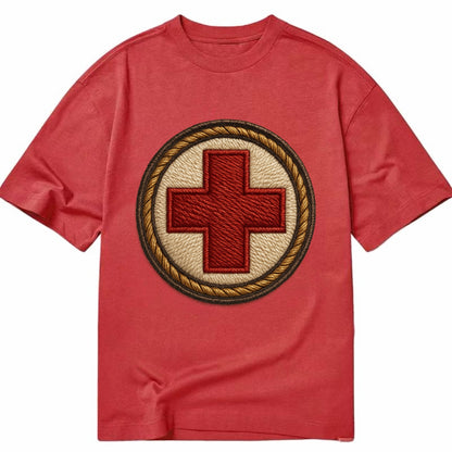 Medical Cross  - Classic T-shirt - Red