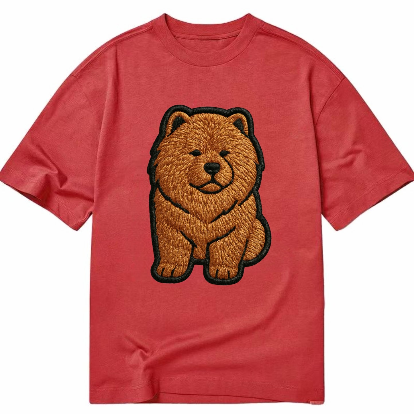Chow Chow - Trendy lion-mane design with - Classic T-shirt - Red