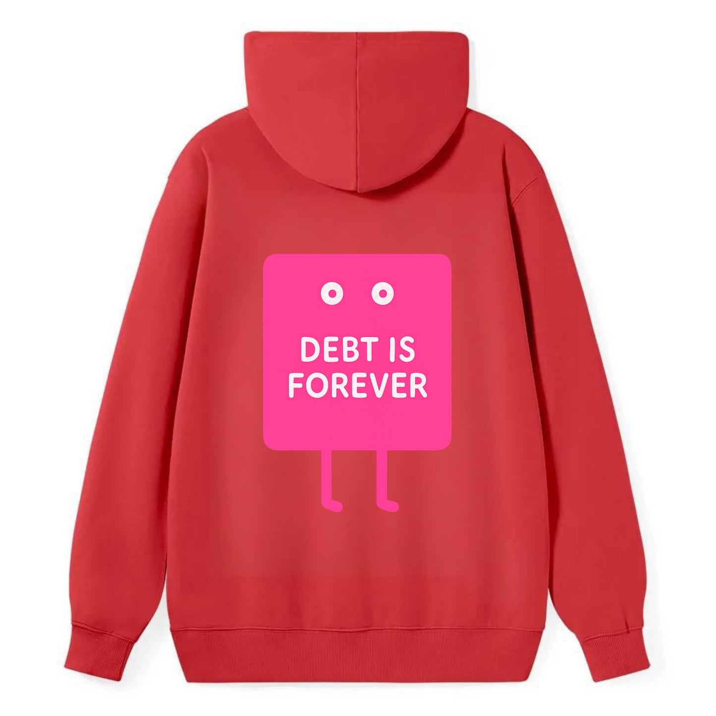 DEBT IS FOREVER | Immortal credit card - Classic Pullover Hoodie - Red