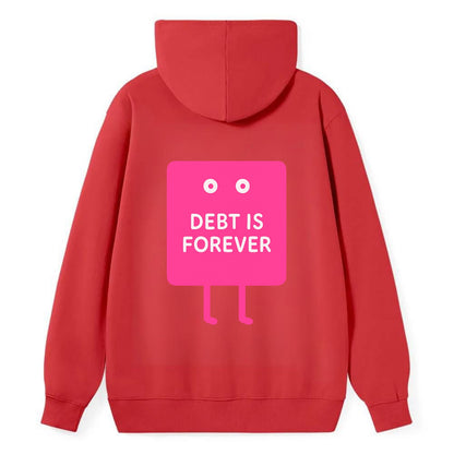DEBT IS FOREVER | Immortal credit card - Classic Pullover Hoodie - Red