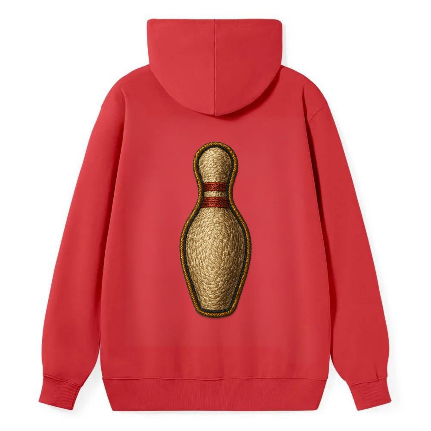 Bowling Pin  - Classic Pullover Hoodie - Red