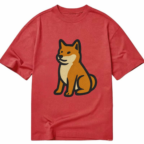 Shiba Inu - Red colored sitting pose - C Classic T-shirt