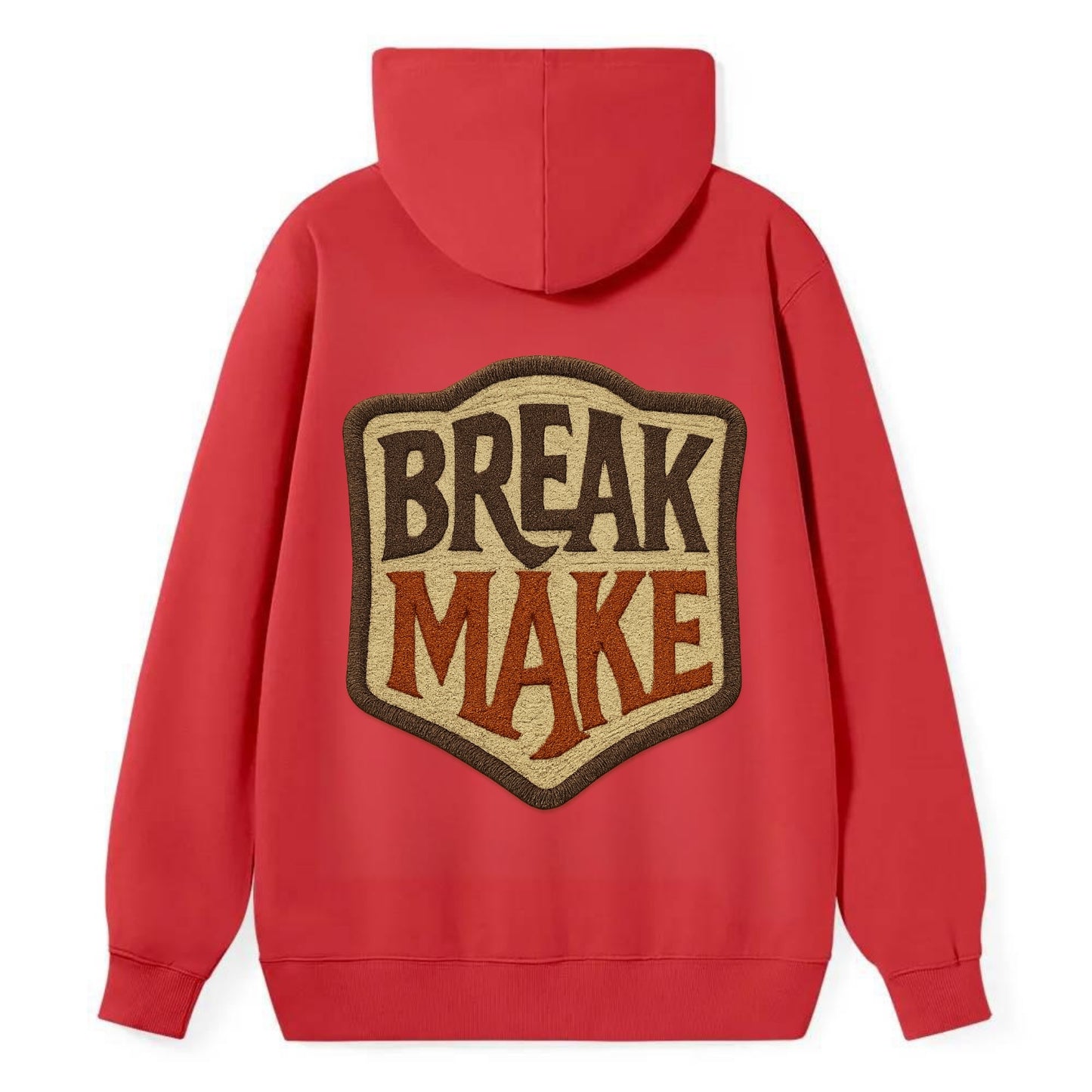 BREAK;MAKE THE RULES Rebel Red Snapback - Classic Pullover Hoodie - Red