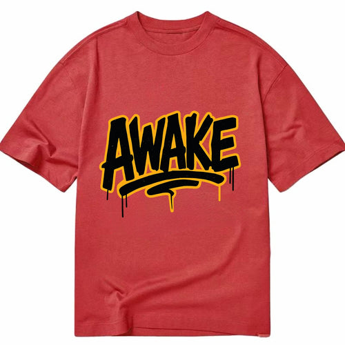 Bold typography design - AWAKE - conscious, aware, alert - Classic T-shirt