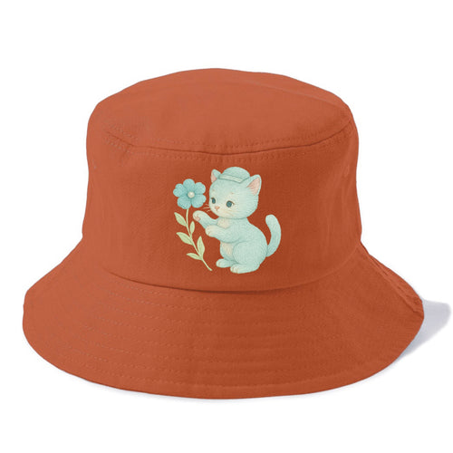 Aqua Kitten - Bucket Hat