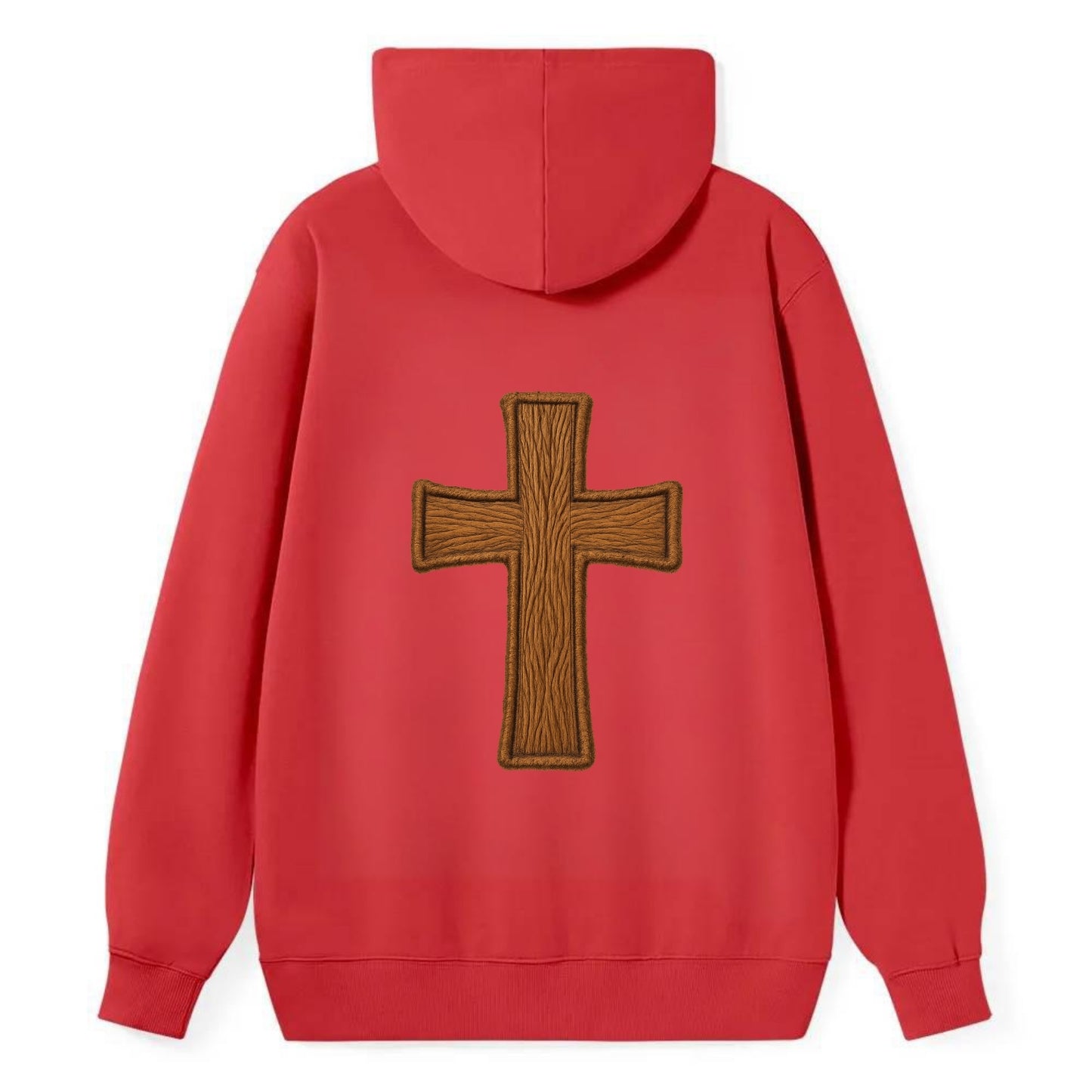 Carved Cross  - Classic Pullover Hoodie - Red
