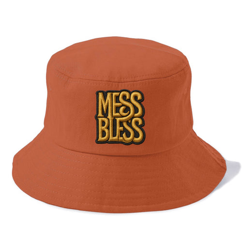 MESS;BLESS UP Gold Metallic Visor - Bucket Hat