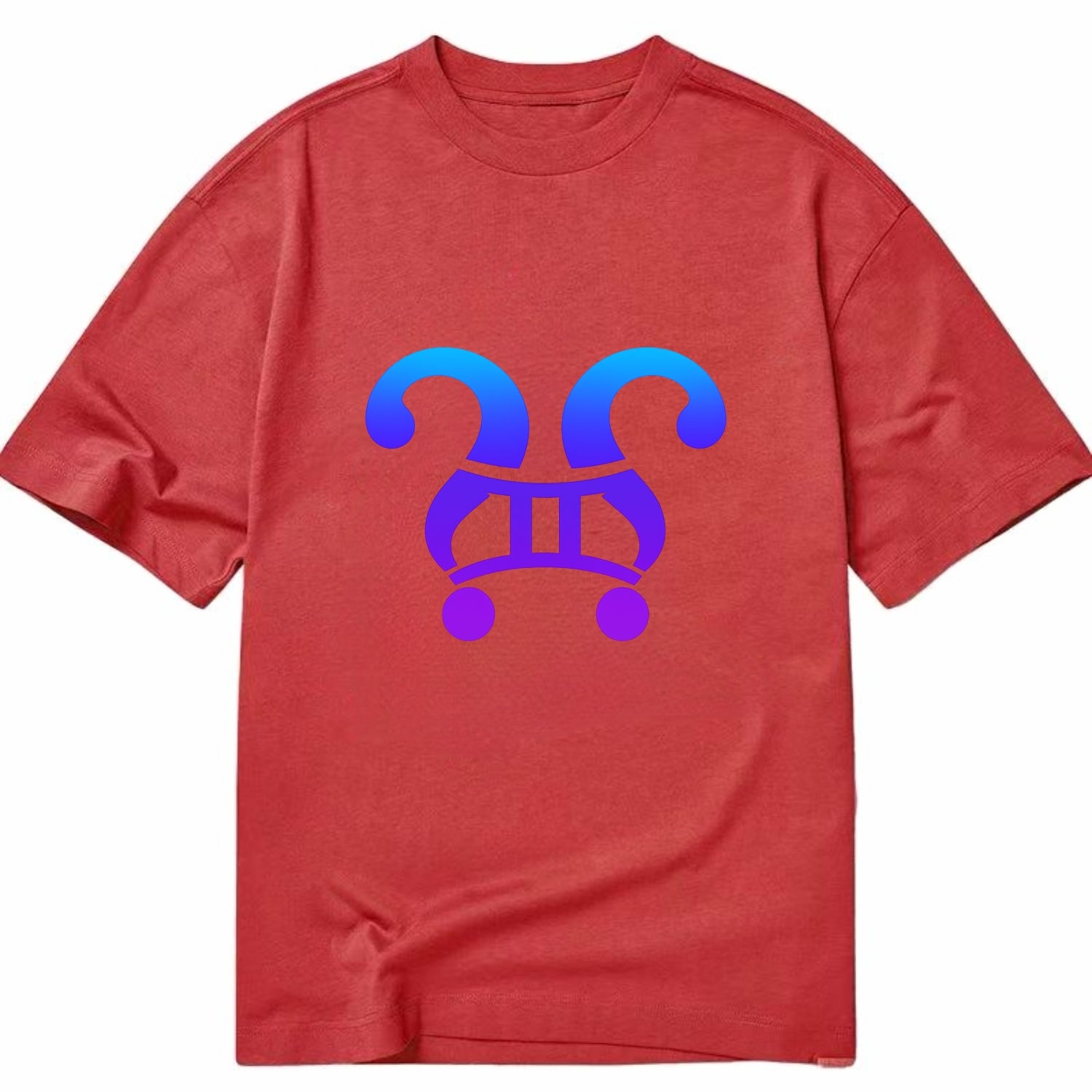 CURIOUS TWINS | Twin question marks | Endless curiosity | Seeking answers | - Classic T-shirt - Red