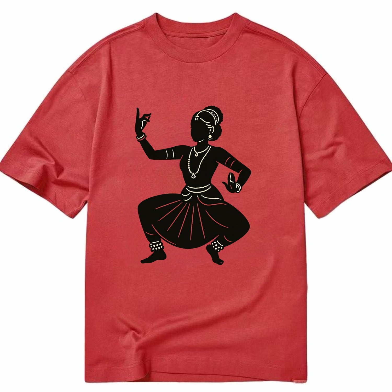 Bharatanatyam classical Indian pose - Classic T-shirt - Red