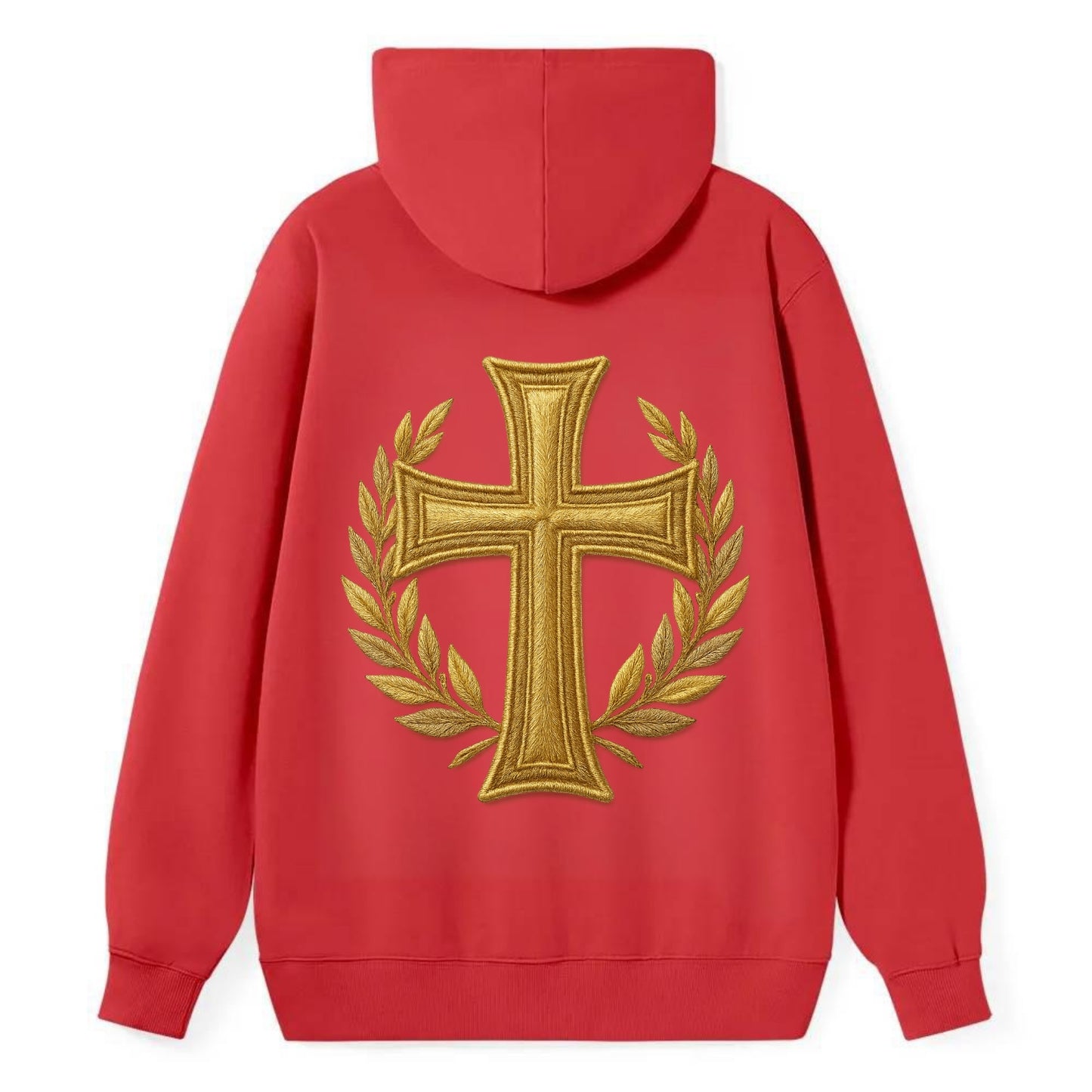 Victory Cross  - Classic Pullover Hoodie - Red