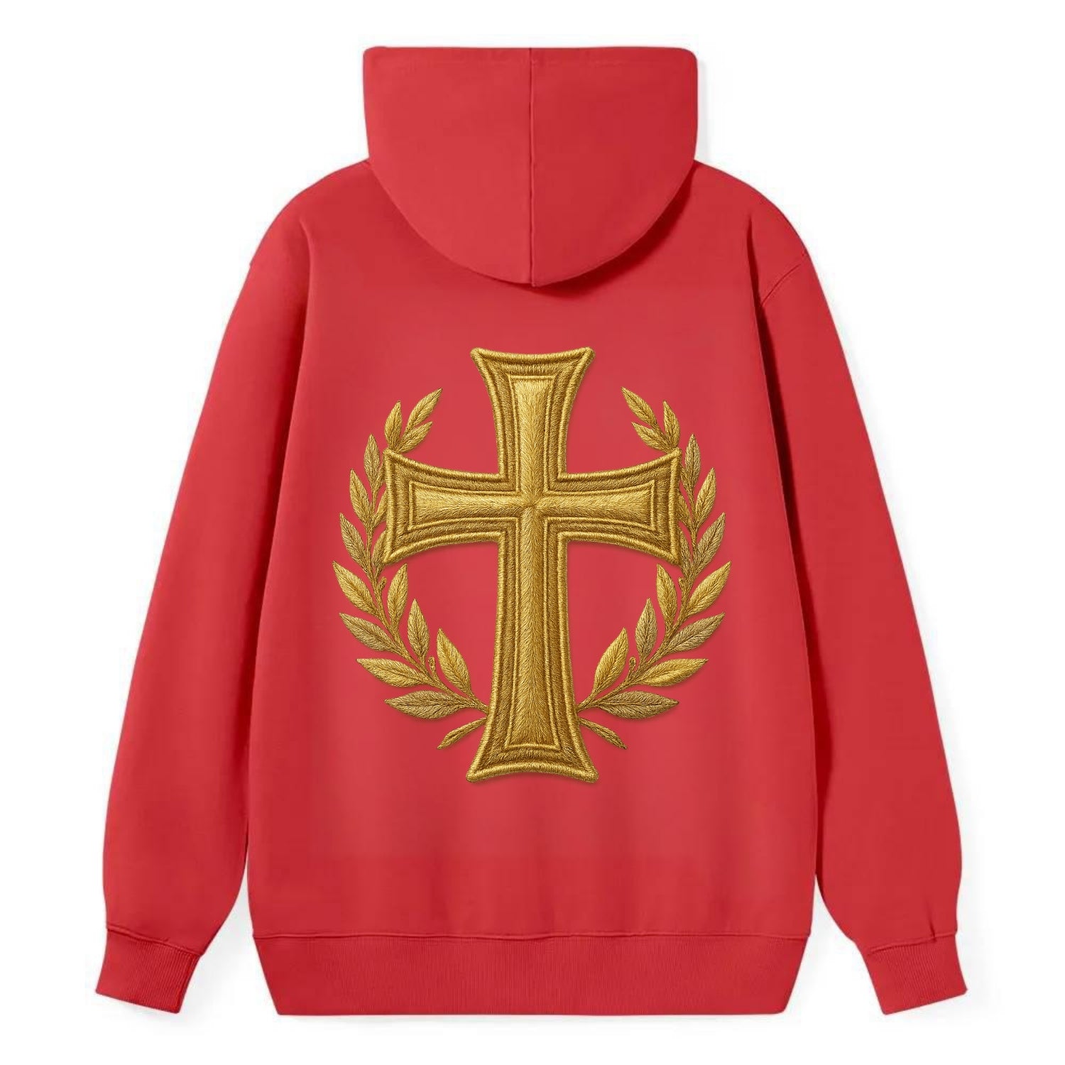 Victory Cross  - Classic Pullover Hoodie - Red