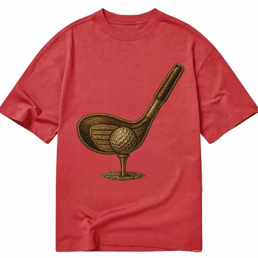Golf Club and Ball  - Classic T-shirt - Red