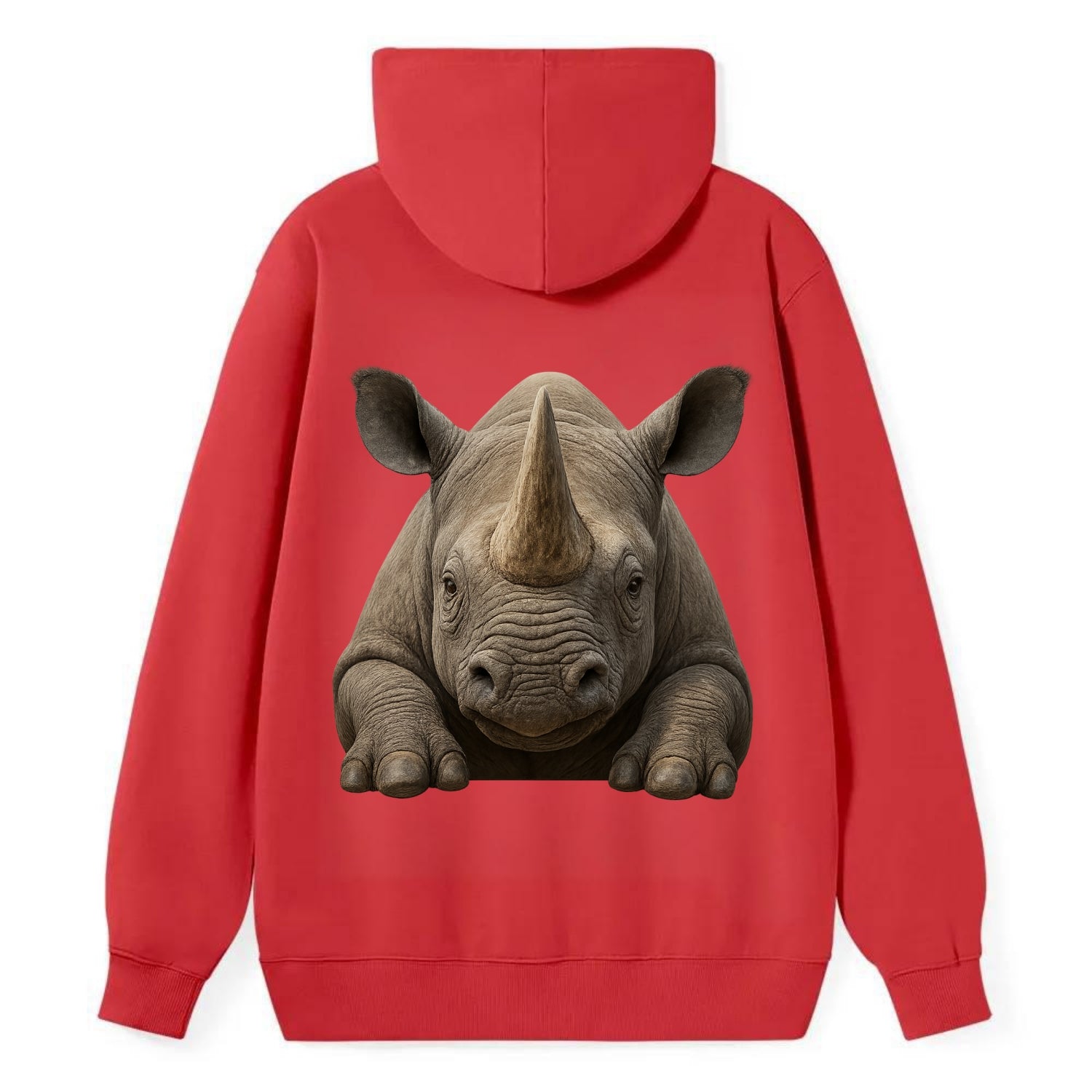 Rhinoceros  - Classic Pullover Hoodie - Red