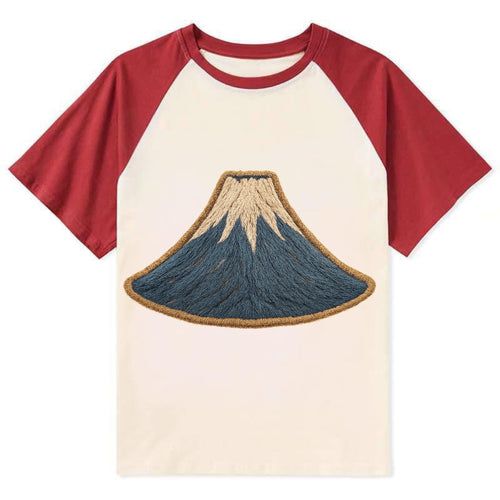 Sacred Mountain  - Contrast Raglan T-shirt
