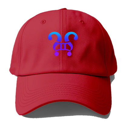 CURIOUS TWINS | Twin question marks | Endless curiosity | Seeking answers | - Baseball Cap - Red