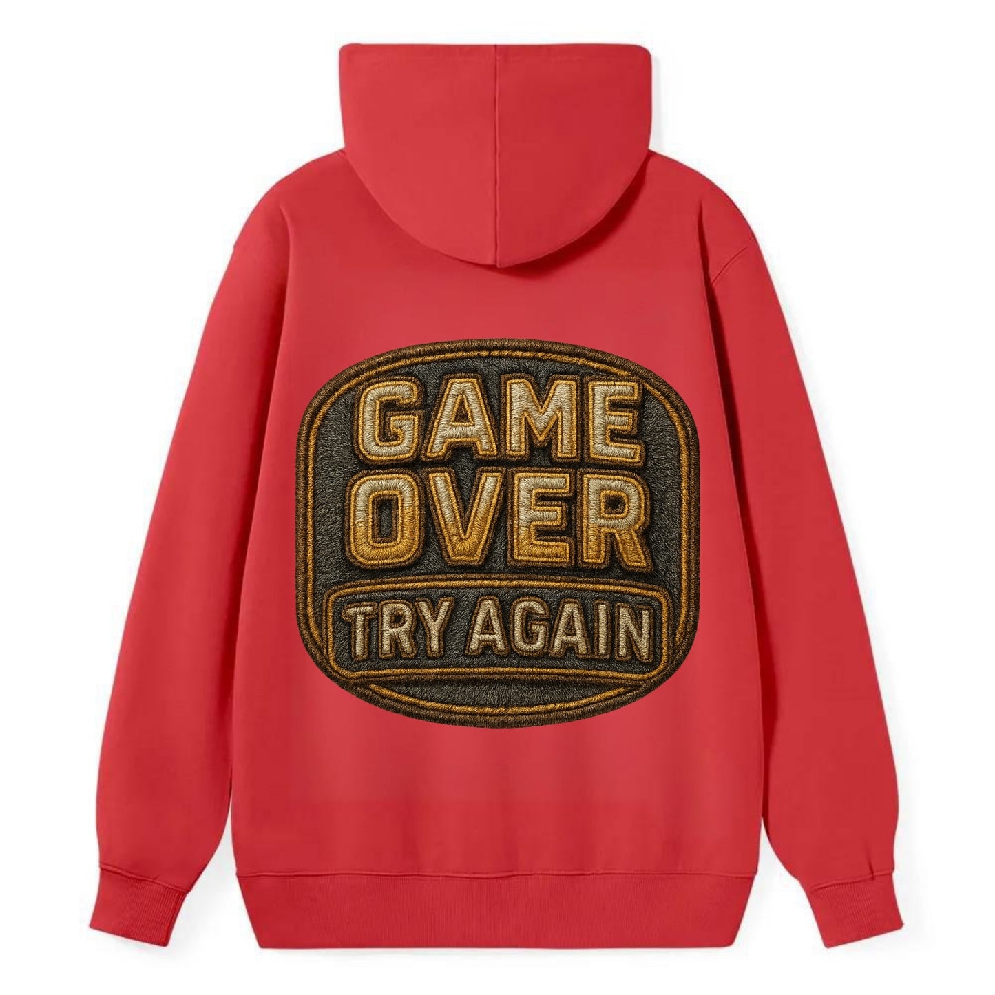 Game Over Try Again  - Classic Pullover Hoodie - Red