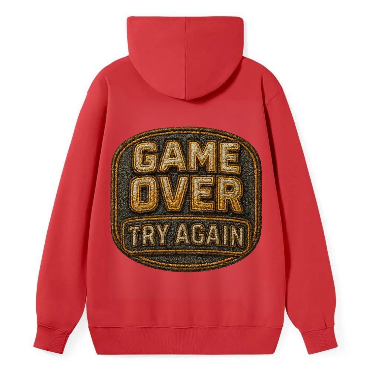 Game Over Try Again  - Classic Pullover Hoodie - Red