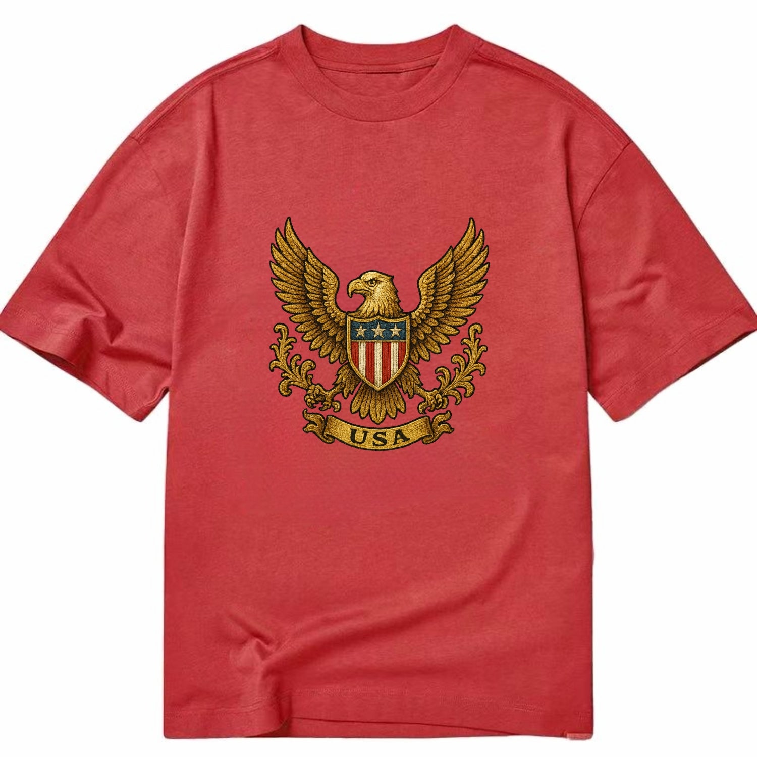 Usa Heritage Eagle 3 - Classic T-shirt - Red