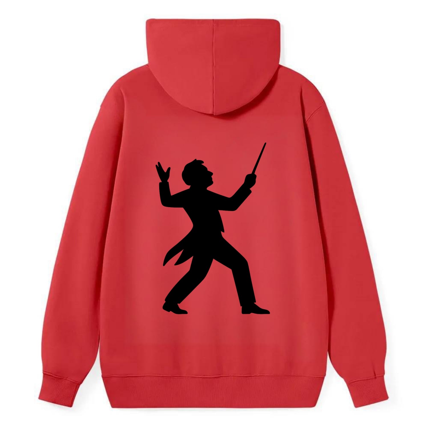 Conductor leading orchestra passionately - Classic Pullover Hoodie - Red