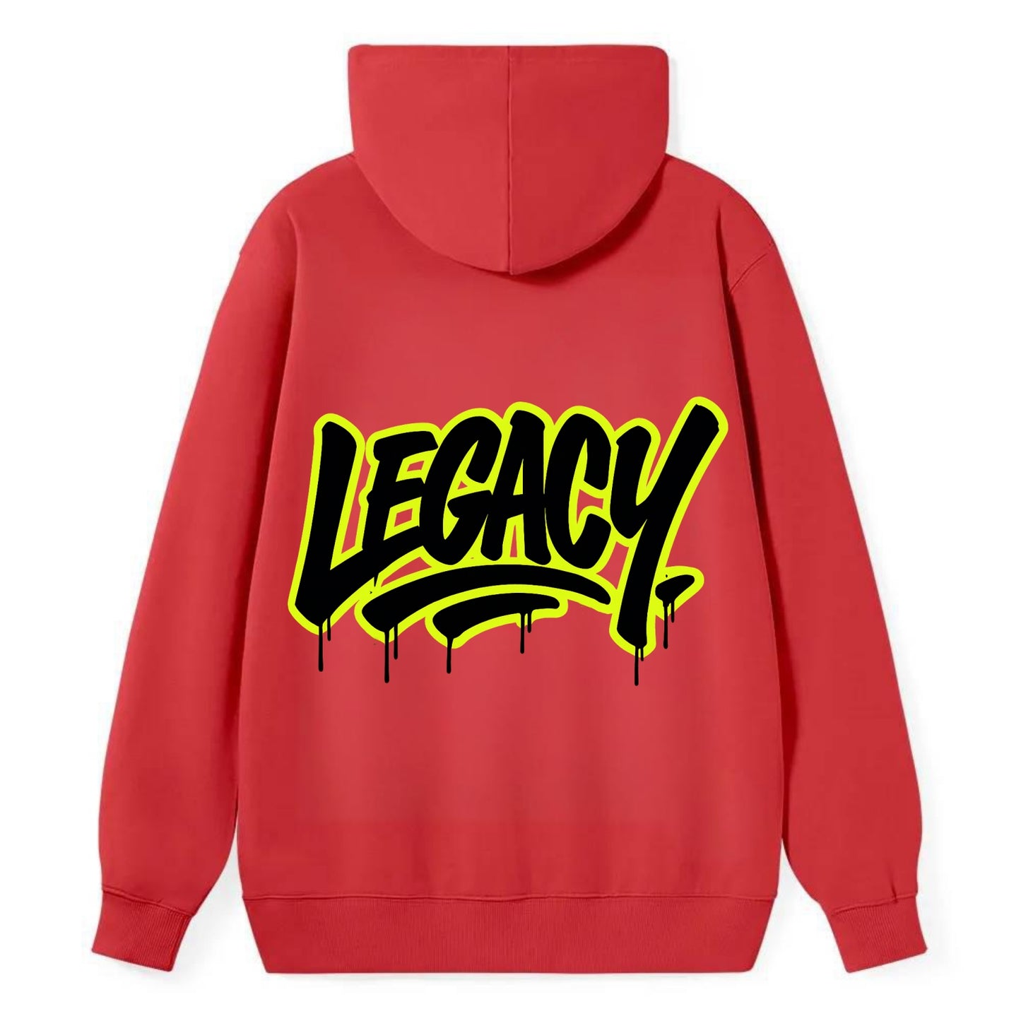 Bold typography design - "LEGACY" - what you leave behind, lasting impact - Classic Pullover Hoodie - Red