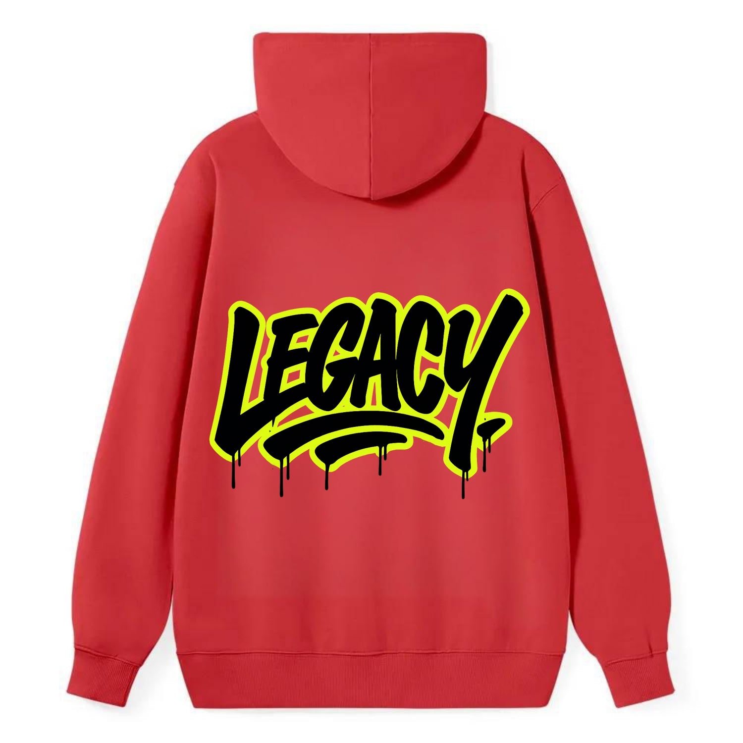Bold typography design - "LEGACY" - what you leave behind, lasting impact - Classic Pullover Hoodie - Red